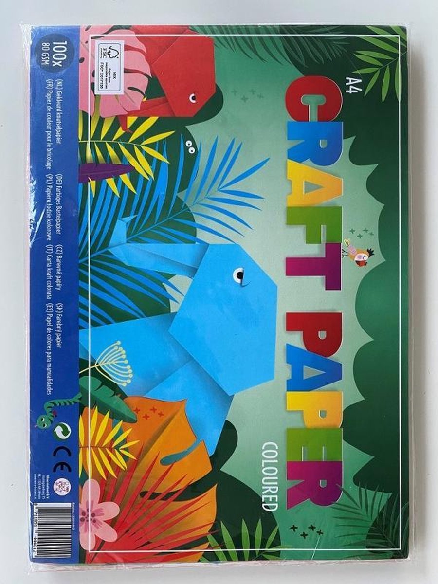 Van der Meulen knutselpapier junior 21 x 30 cm A4 100 vellen