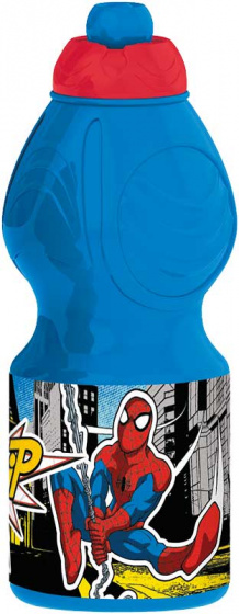 Marvel drinkfles Spiderman jongens 400 ml blauw/rood