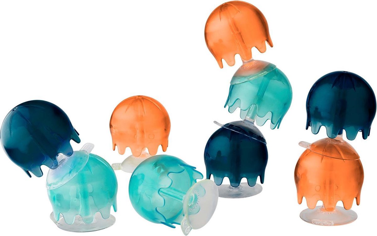 Boon badspeelgoedset Jellies junior 6 x 4,5 cm 9 delig