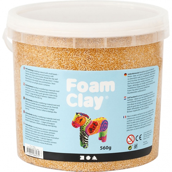 Foam Clay metallic 560 gram - Goud