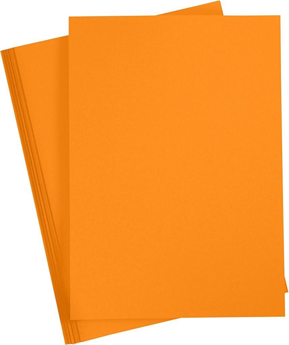 Colortime karton A4 180 gram 20 vellen - Oranje