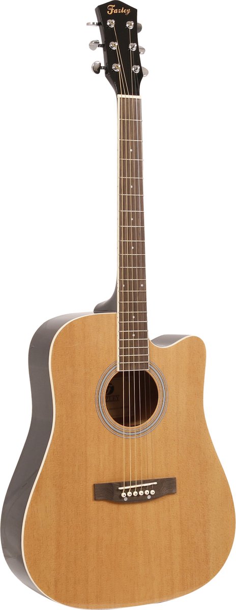 Fazley W40-BK akoestische western gitaar zwart