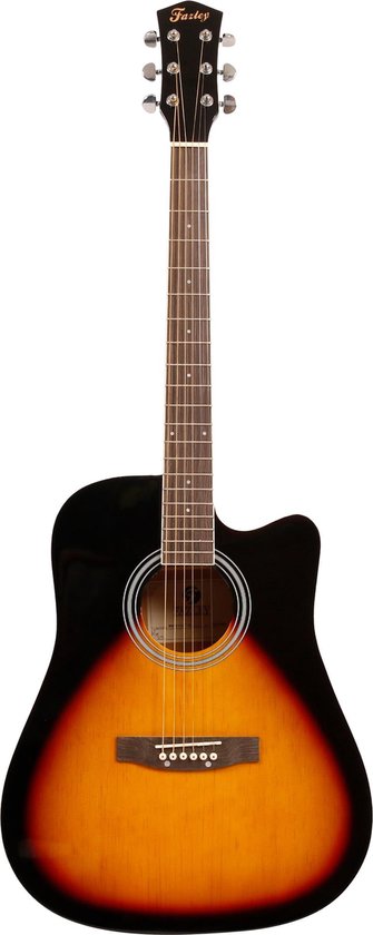 Fazley W40-SB akoestische western gitaar sunburst