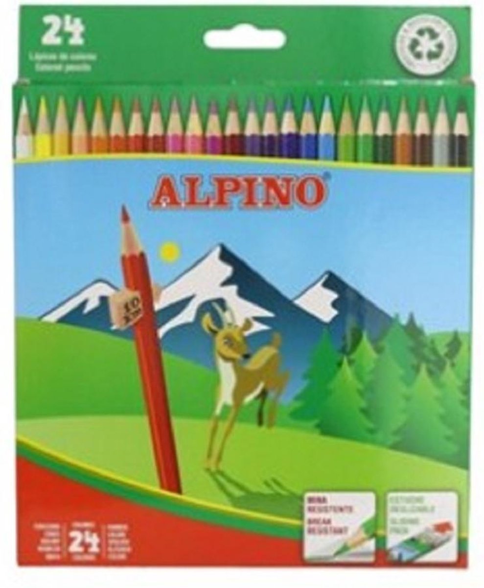 Alpino kleurpotloden junior 17,5 cm hout 24 stuks