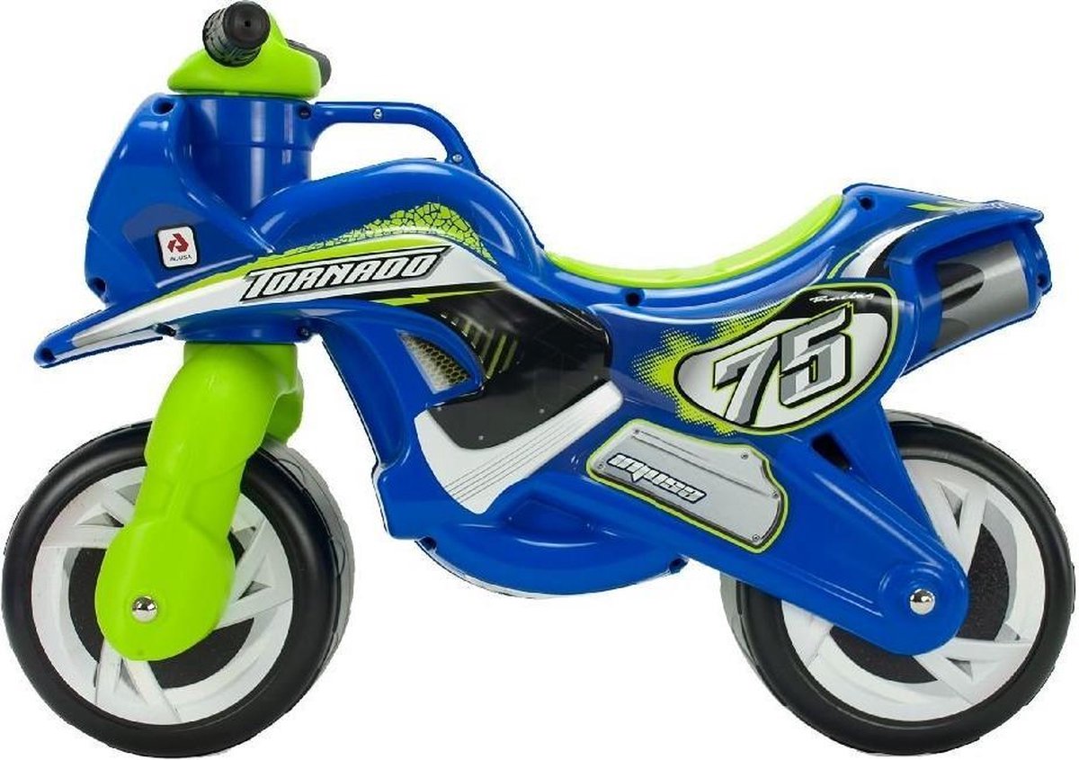 Injusa loopmotor Tundra Tornado jongens 69 cm blauw/groen