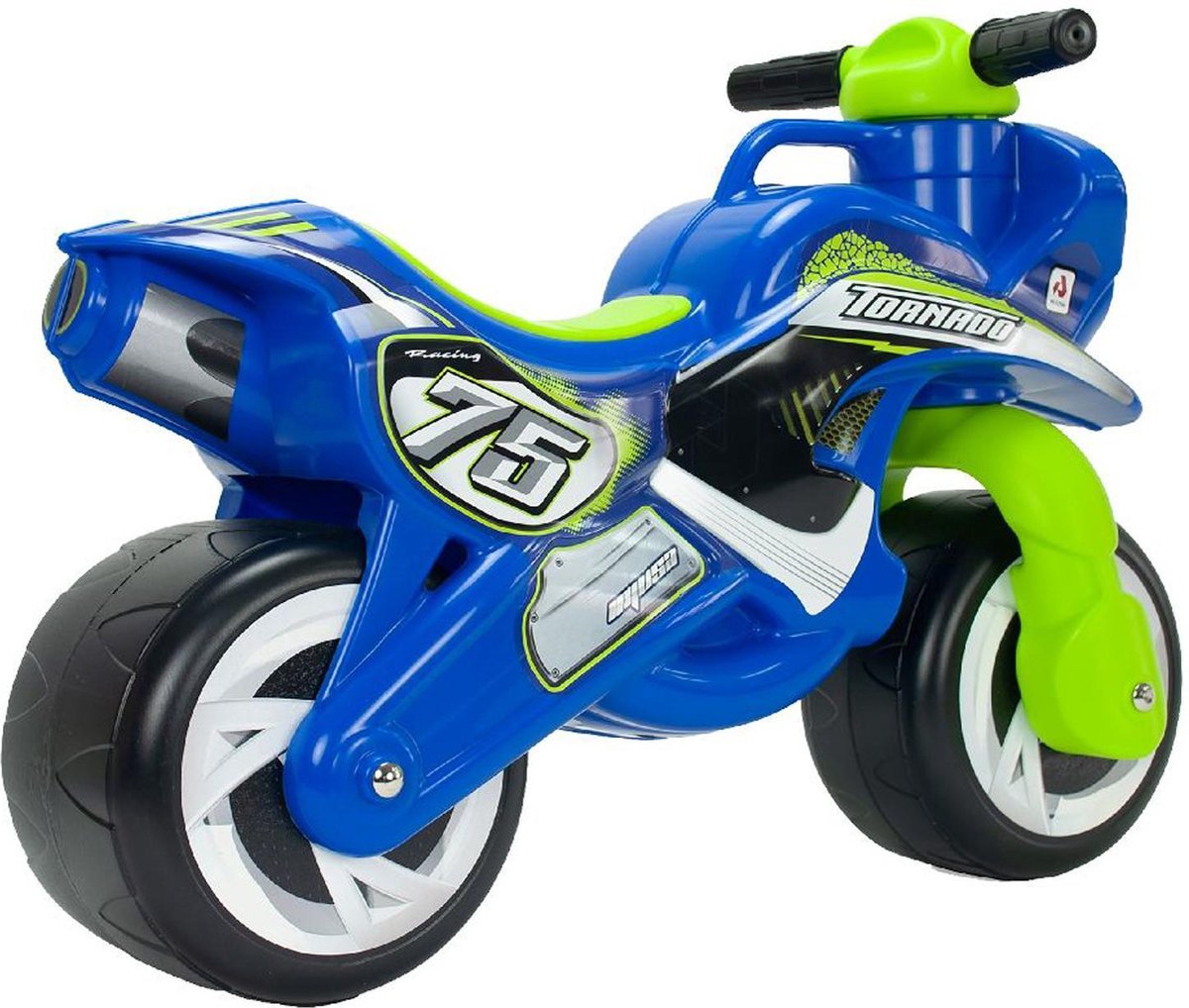 Injusa loopmotor Tundra Tornado jongens 69 cm blauw/groen