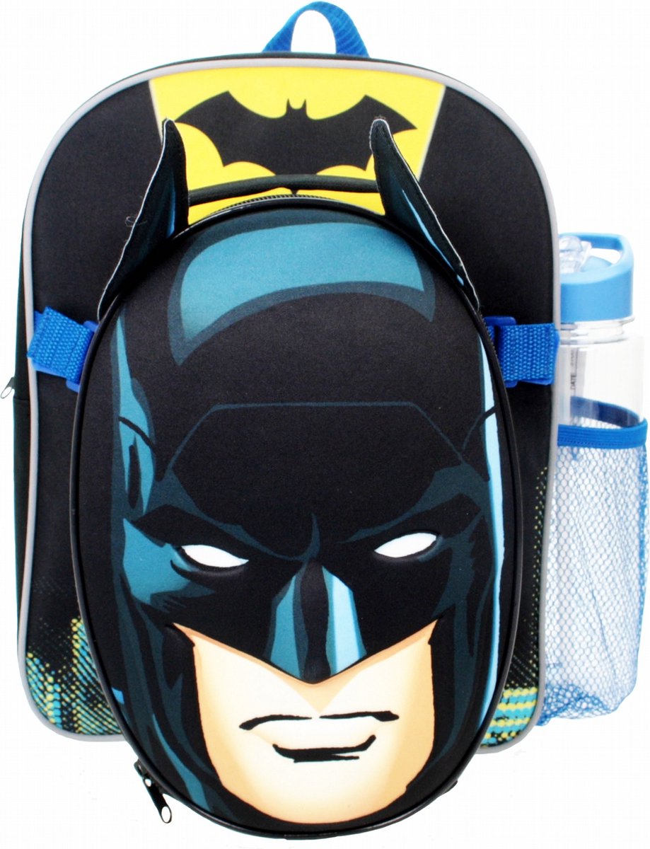 Marvel lunchrugzak Batman 12 liter polyester 3 delig - Zwart