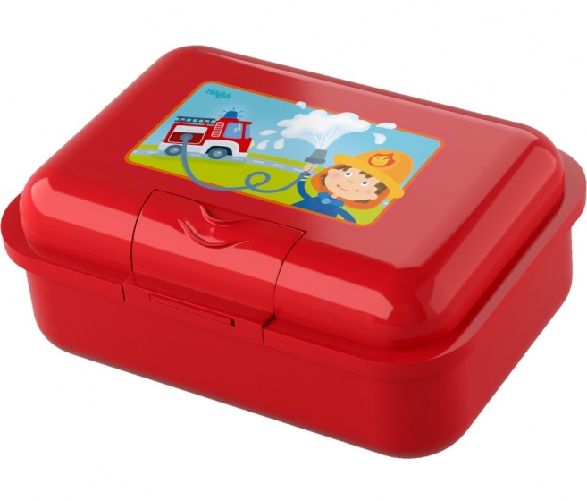 HABA btrommel brandweerman 16,7 x 12 x 6 cm - Rood