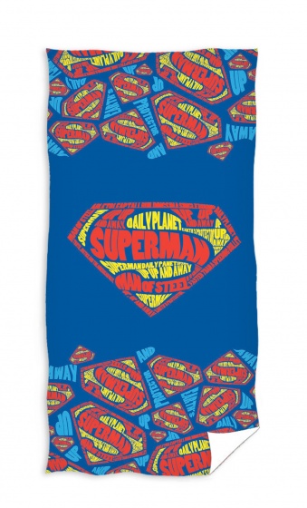 Marvel badlaken Superman 140 x 70 cm - Blauw