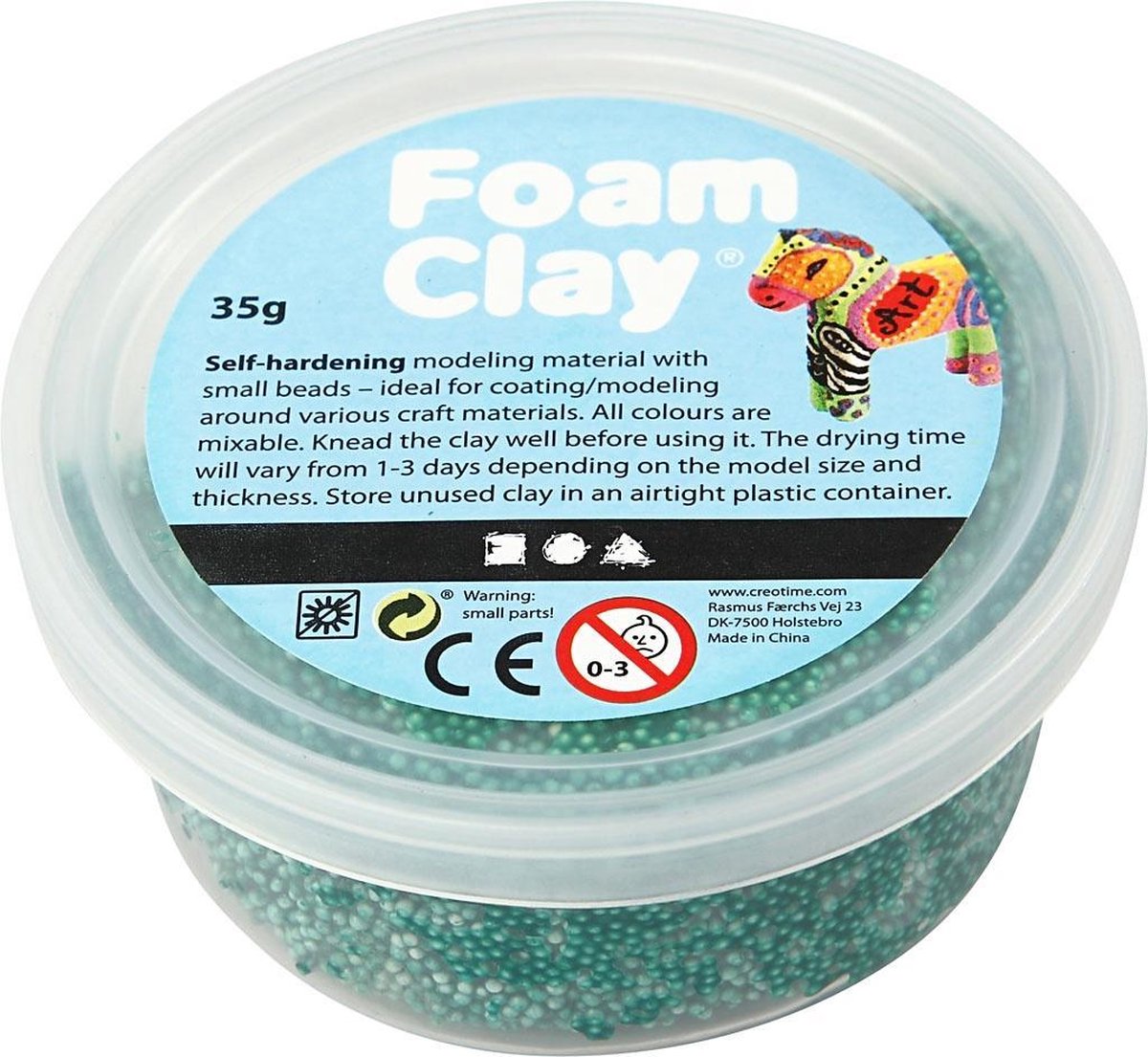 Foam Clay klei donker 35 gram (78954) - Groen