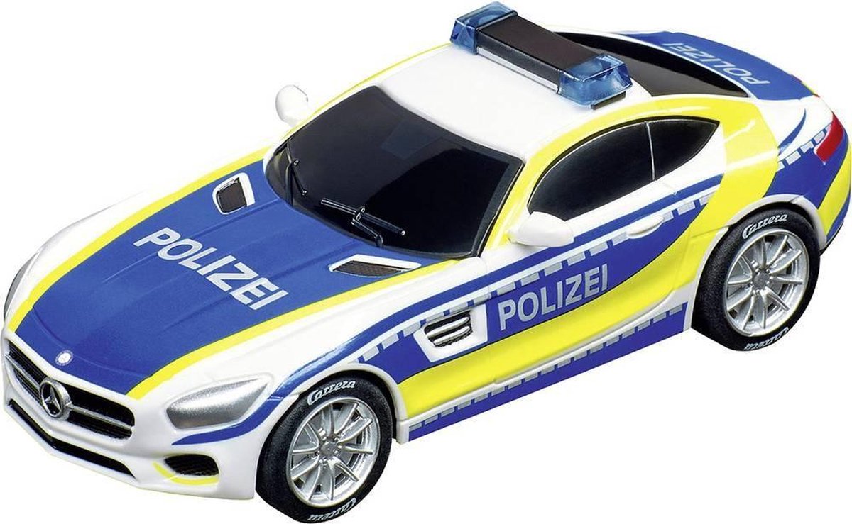 Carrera Go racebaanauto Mercedes AMG GT Coupé Polizei 1:43 - Wit