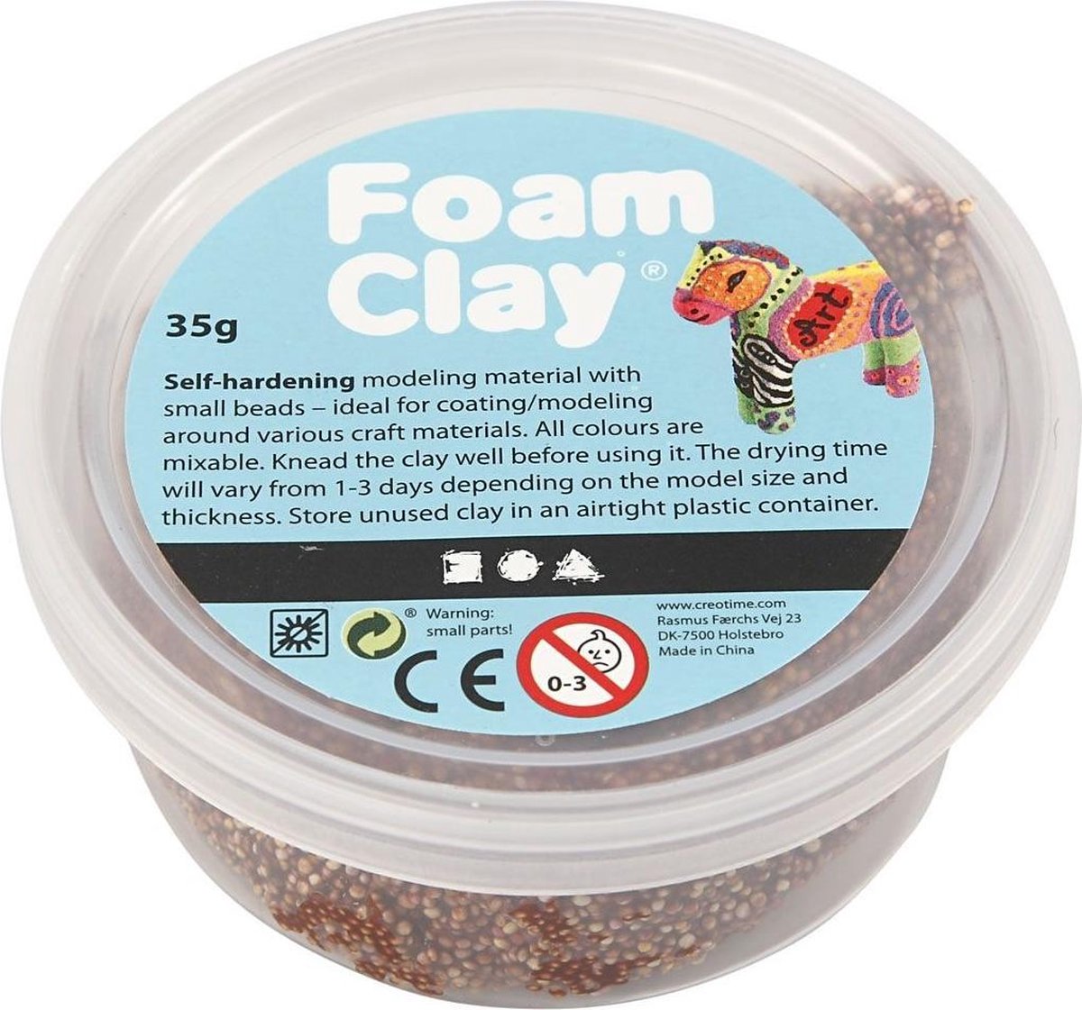 Foam Clay klei 35 gram (78955) - Bruin