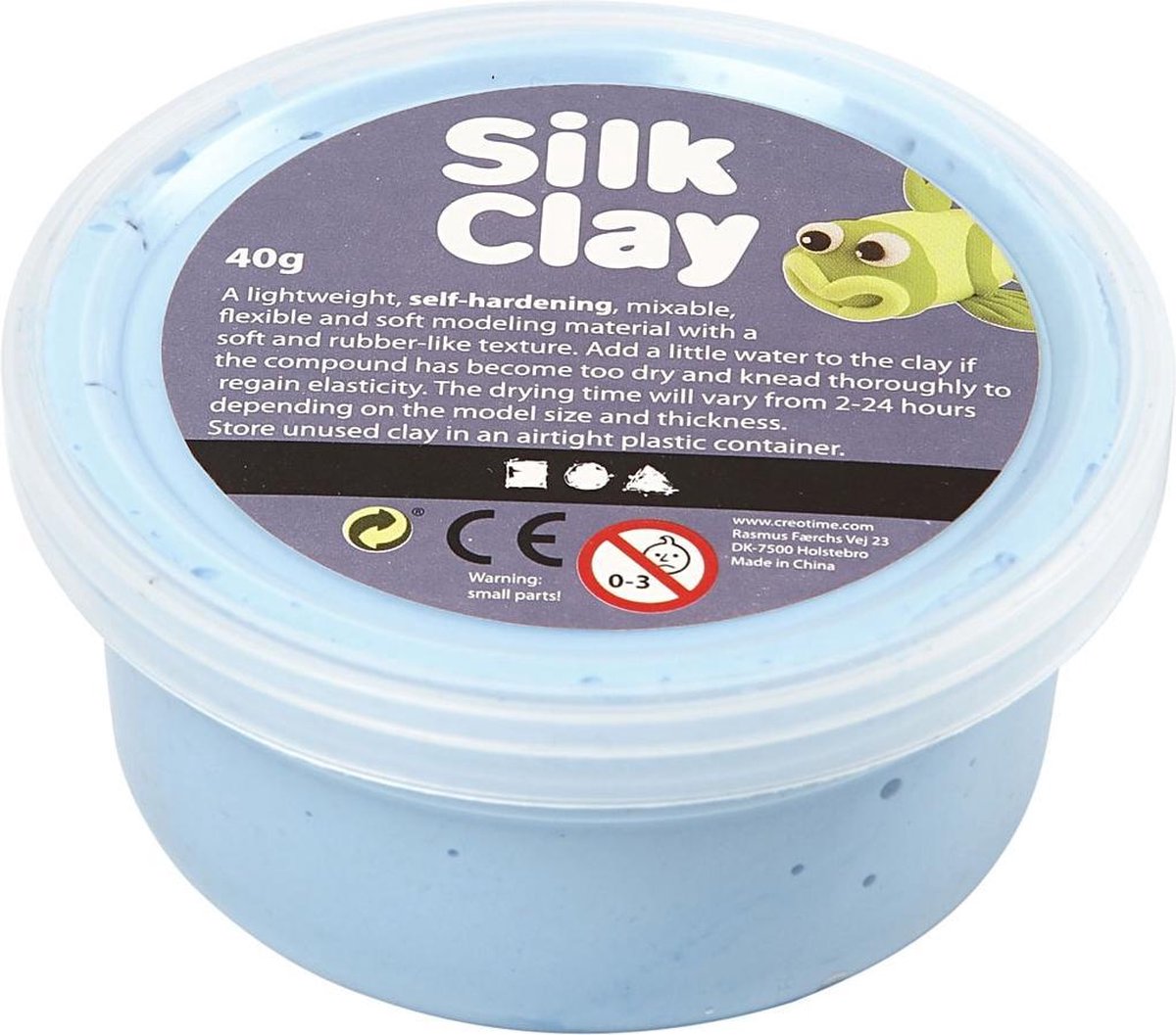 Silk Clay klei Neon 40 gram (79117) - Blauw