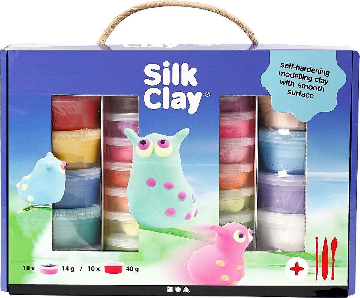 Silk Clay kleiset 18 x 14 gram / 10 x 40 gram 31 delig