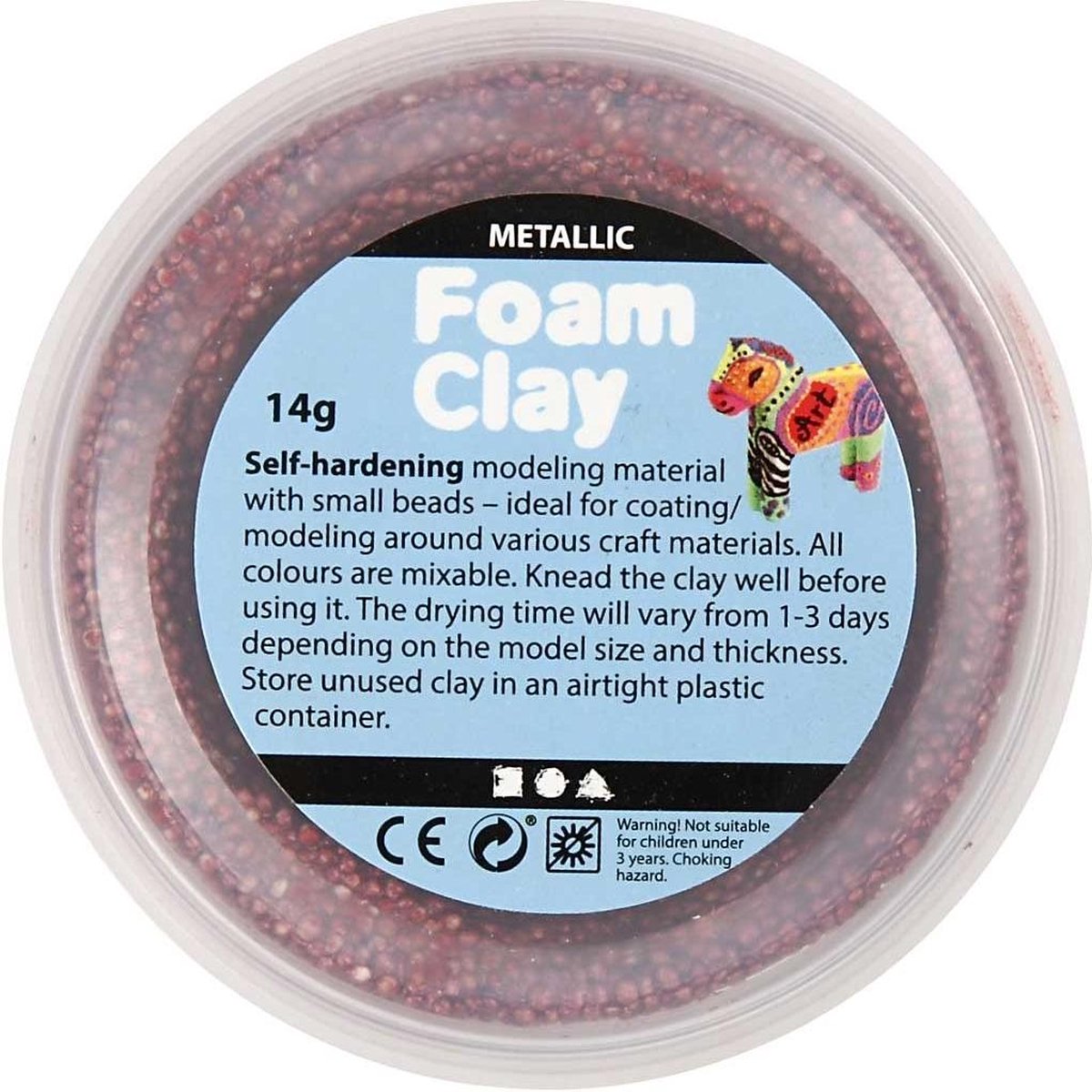 Foam Clay kleiset Metallic 6 x 14 gram 7 delig (78811)