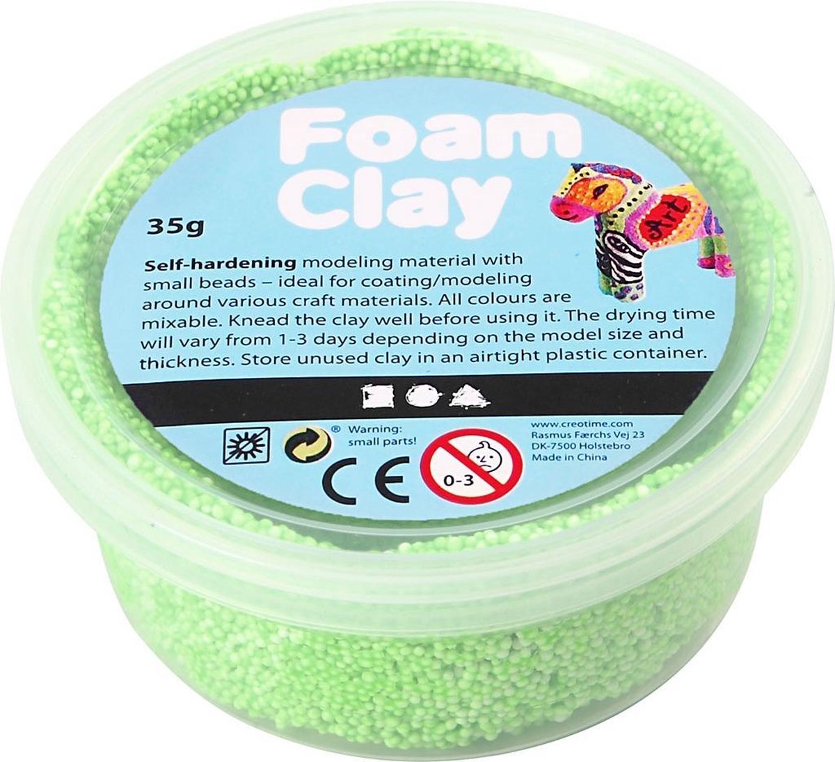 Foam Clay klei Neon 35 gram (78927) - Groen