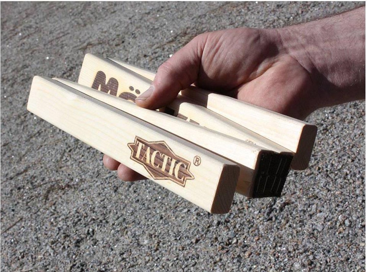 Tactic houten Meetstok Mölkky - Rood