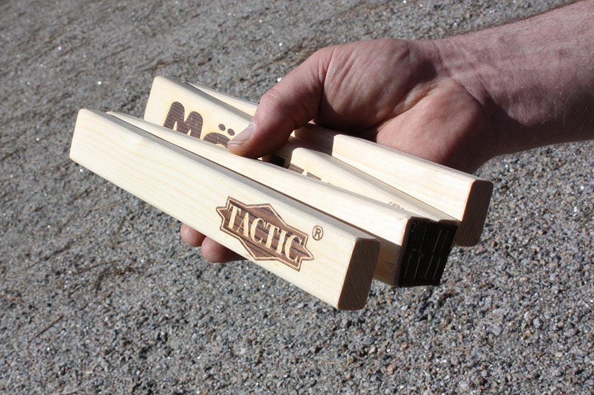 Tactic houten Meetstok Mölkky - Rood