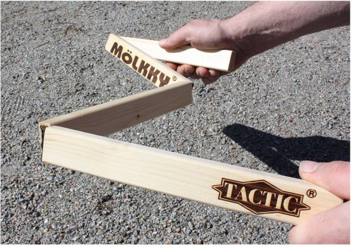 Tactic houten Meetstok Mölkky - Rood