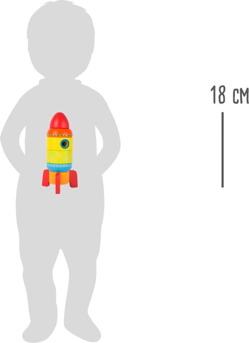 Small Foot stapel raket gekleurd