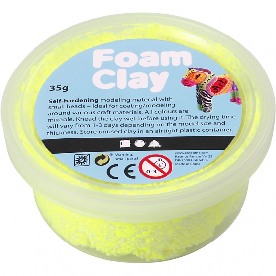 Foam Clay klei Neon 35 gram (78929) - Geel