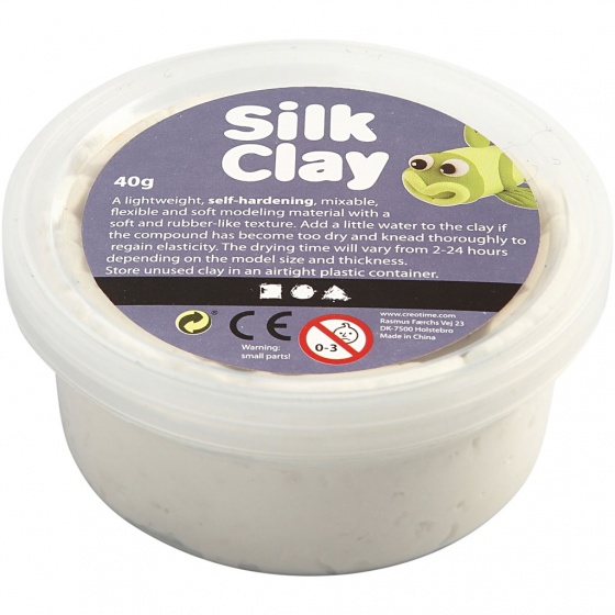 Silk Clay klei 40 gram (79101) - Wit