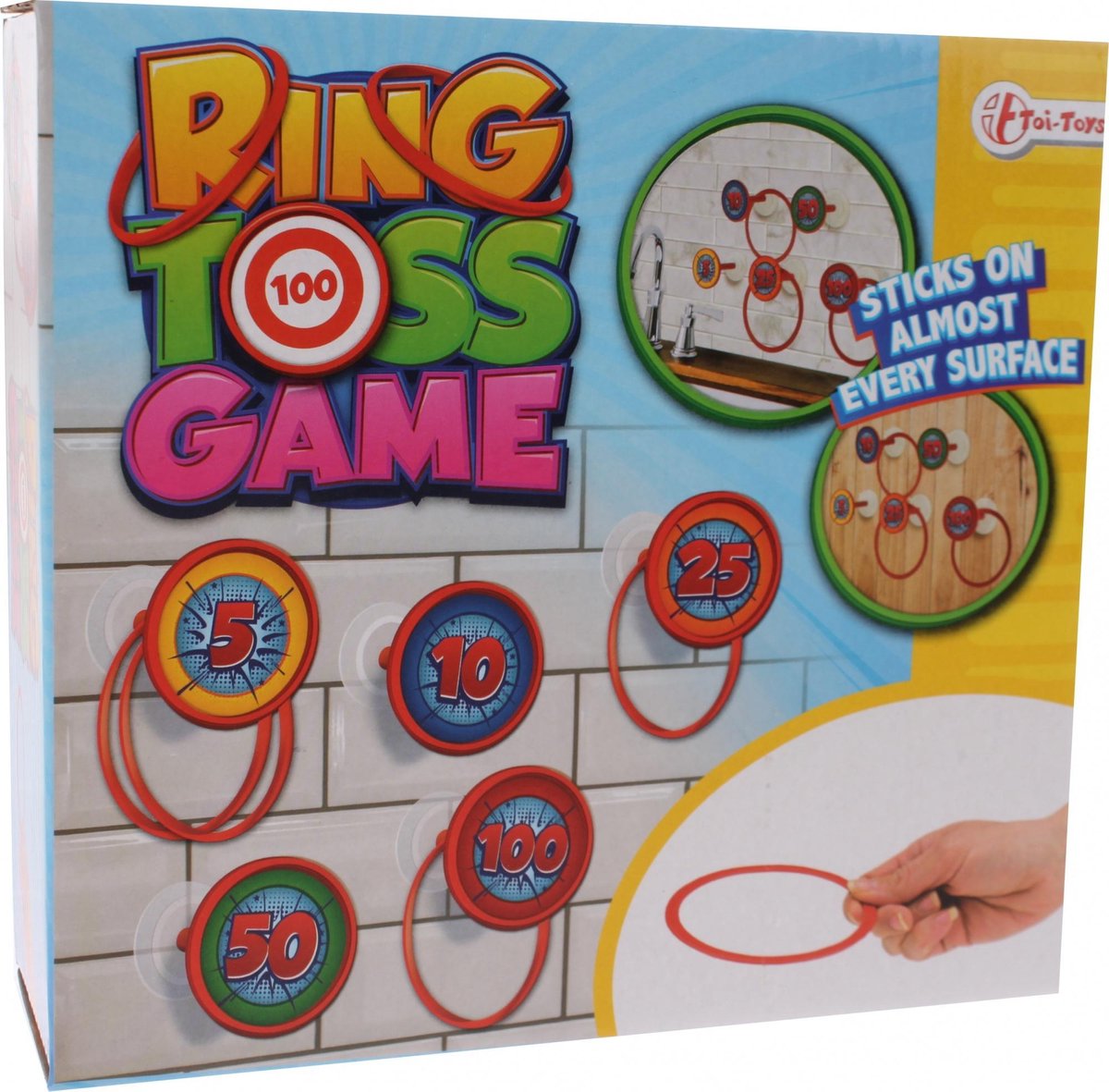 Toi-Toys Toi Toys ringwerpspel 5 delig rood