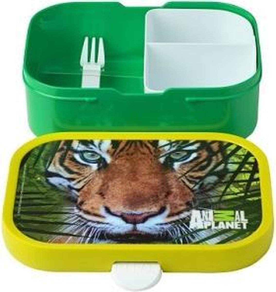 Mepal Rosti broodtrommel Animal Planet 176 x 130 x 58 mm Tijger - Groen