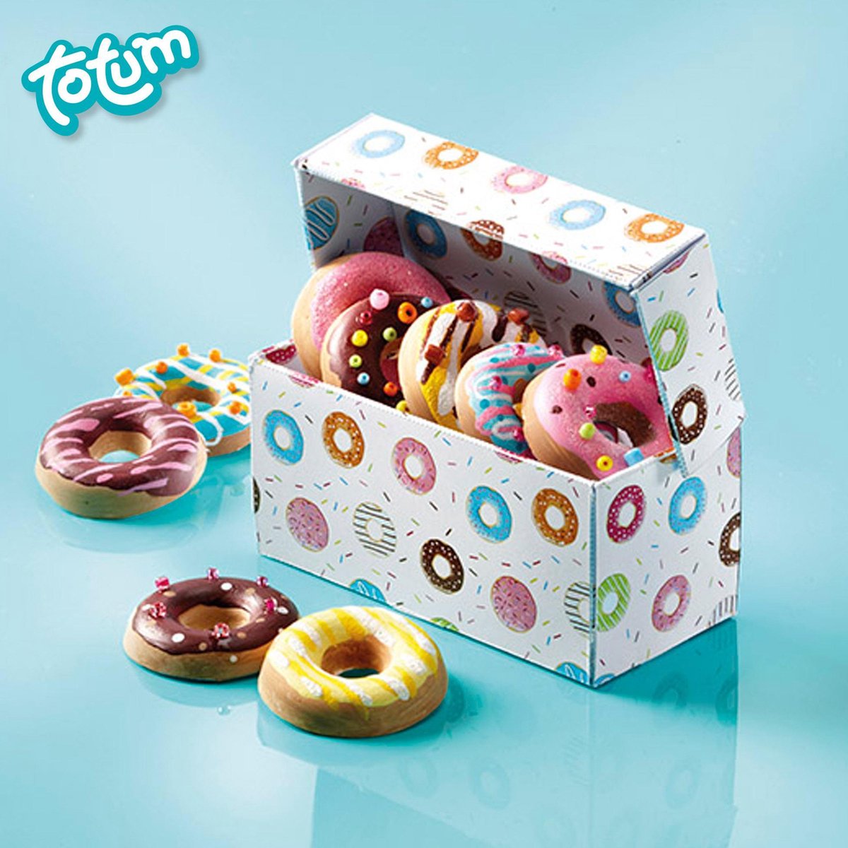 Totum gips gieten en verven: Donut Factory