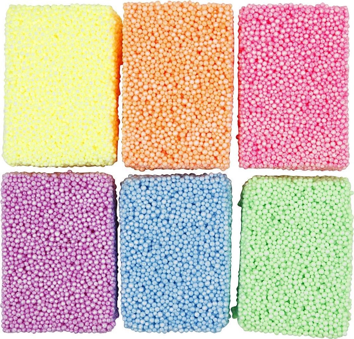Creative Toys Creotime foamklei 10 gram 6 stuks multicolor