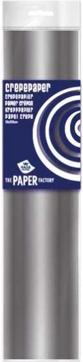 Haza Original crêpepapier The Paper Factory 250 cm zilver - Silver