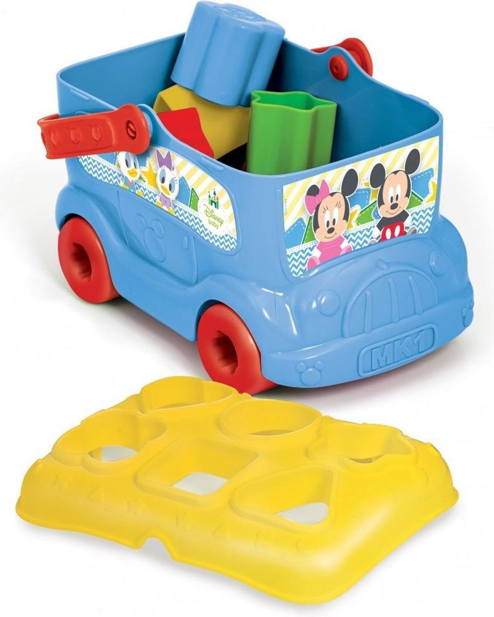 Clementoni vormenbus Mickey & Minnie Mouse 22 cm - Blauw