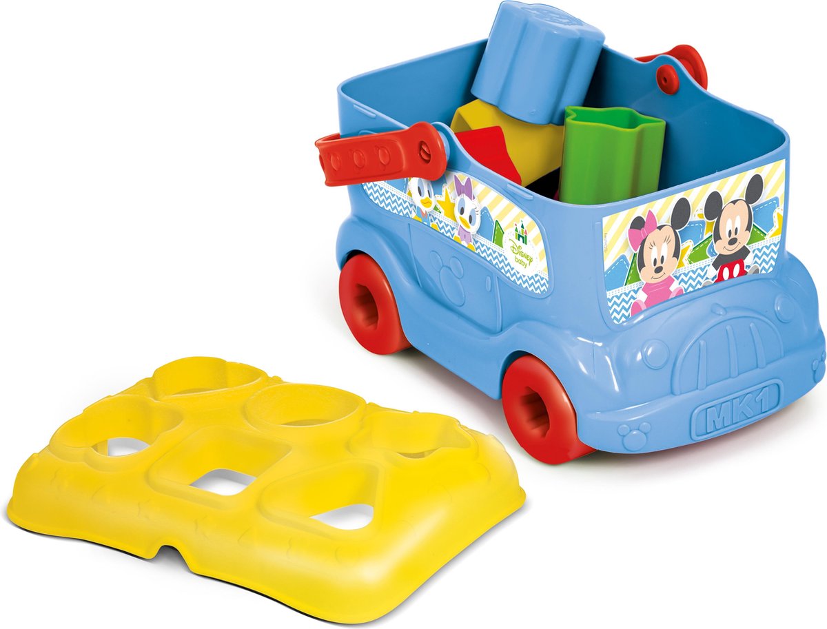 Clementoni vormenbus Mickey & Minnie Mouse 22 cm - Blauw