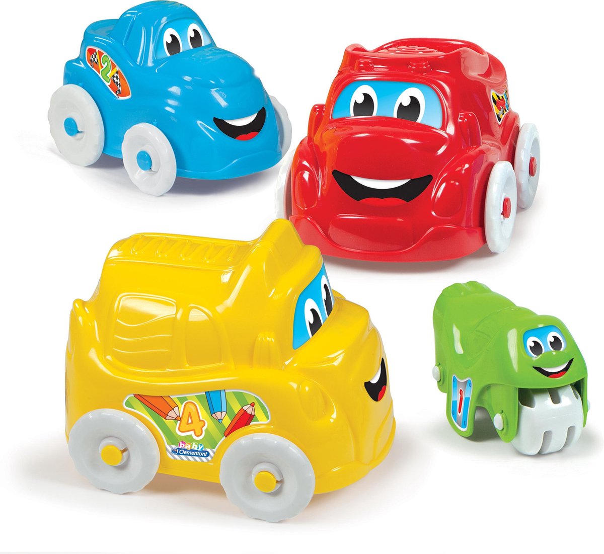 Clementoni voertuigenset 4 delig multicolor