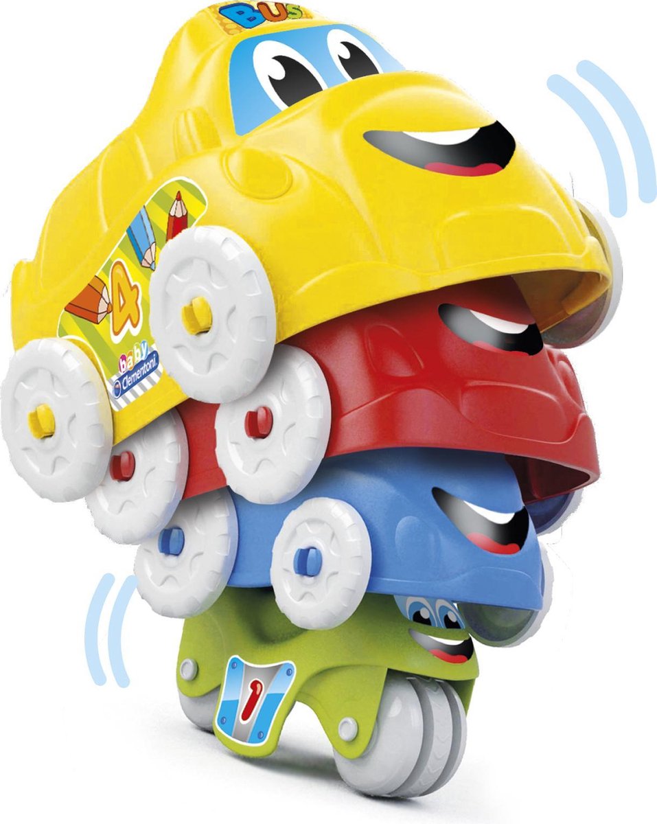 Clementoni voertuigenset 4 delig multicolor