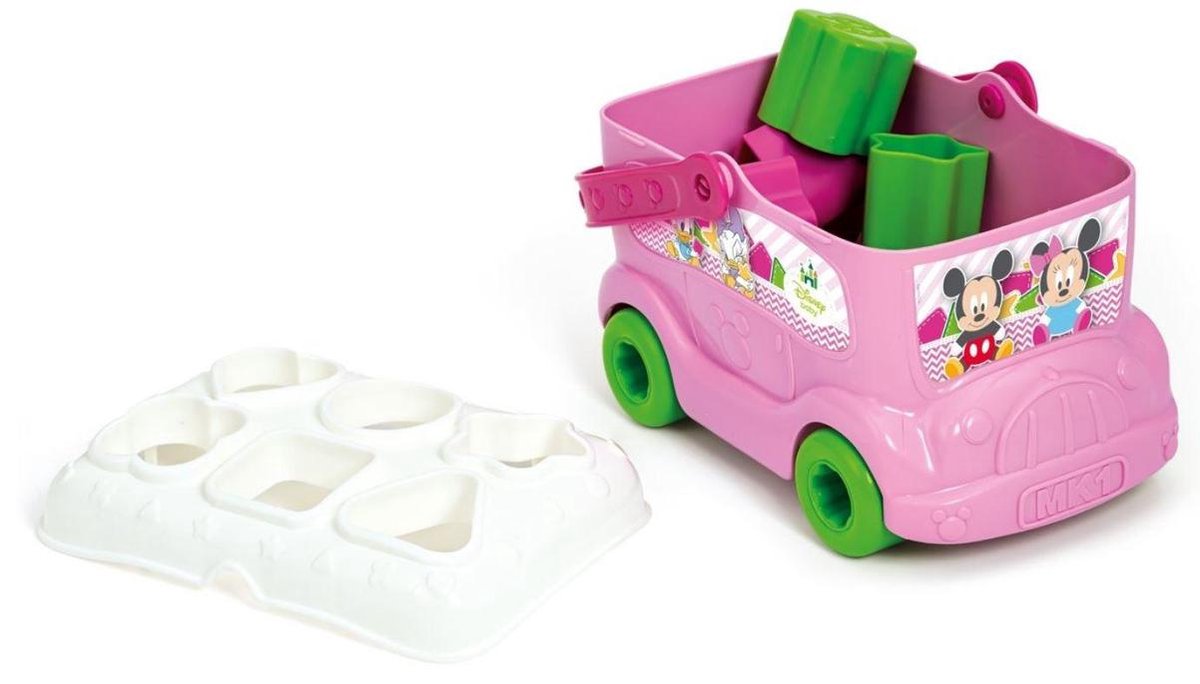 Clementoni vormenbus Mickey & Minnie Mouse 22 cm roze - Blauw