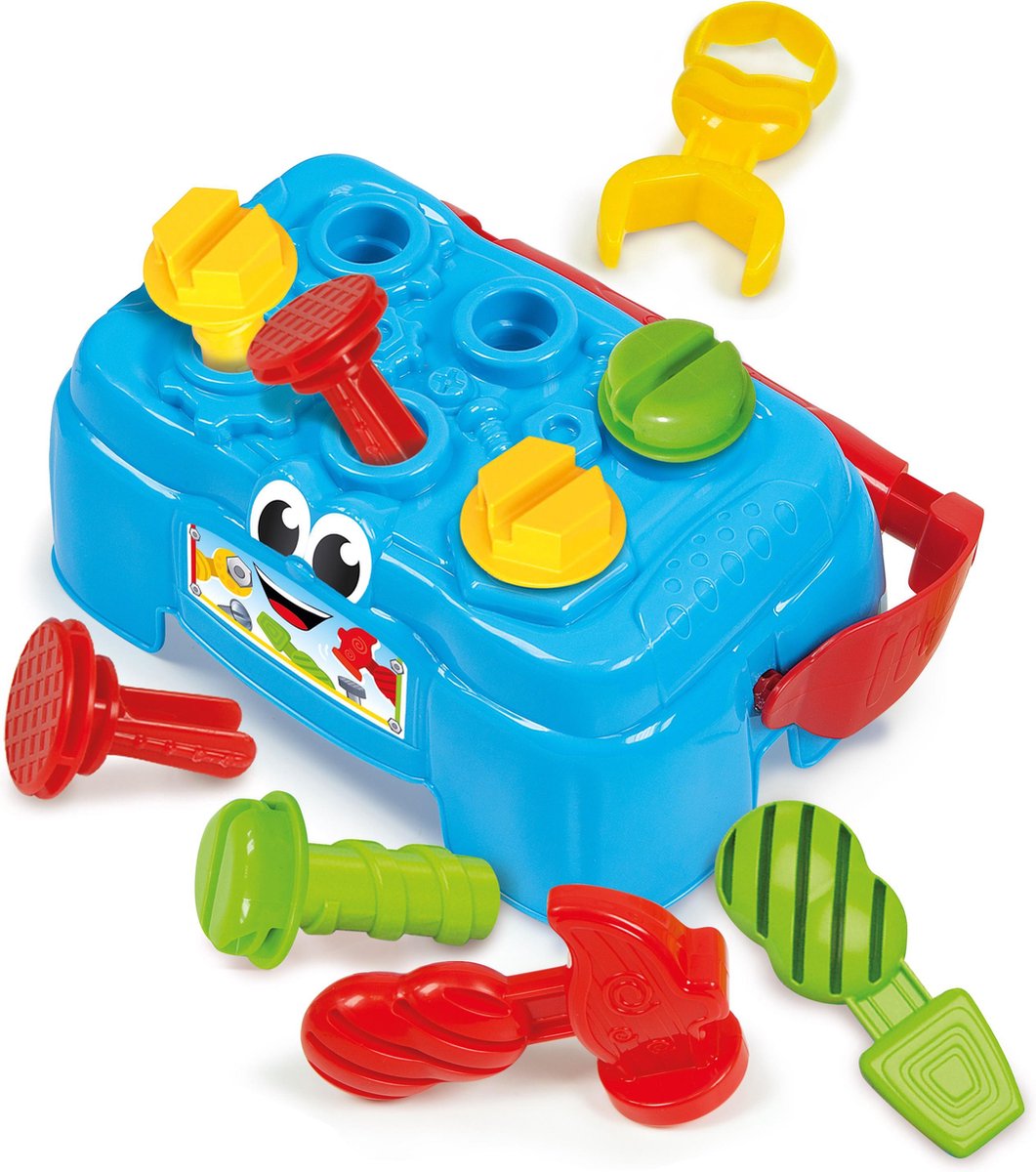 Clementoni hamerbank gereedschapskoffer 10 delig multicolor