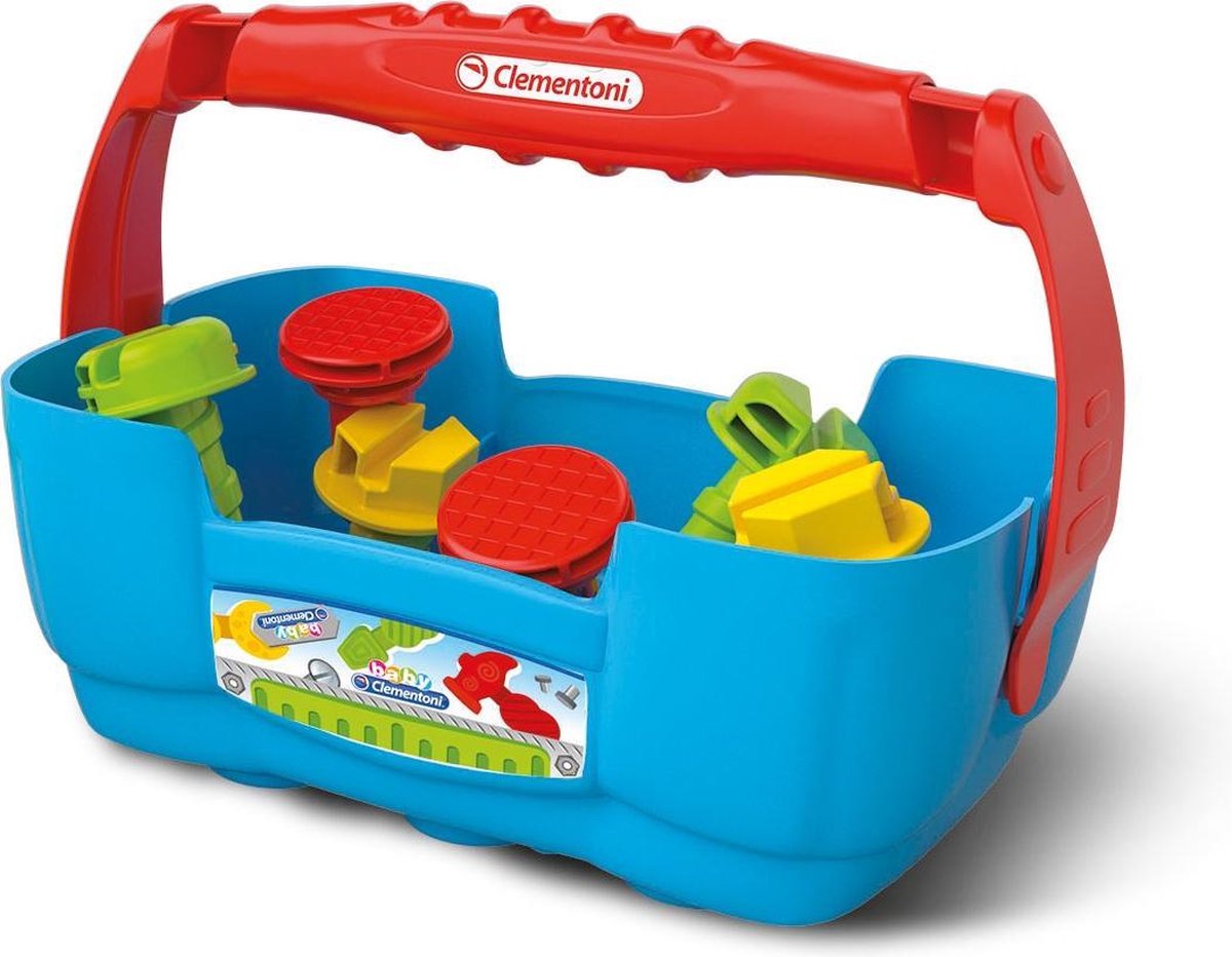 Clementoni hamerbank gereedschapskoffer 10 delig multicolor