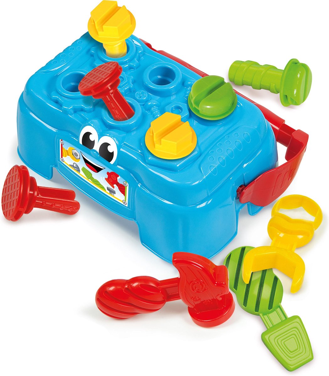 Clementoni hamerbank gereedschapskoffer 10 delig multicolor