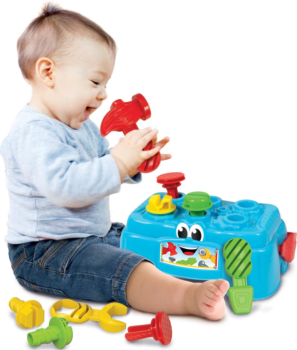 Clementoni hamerbank gereedschapskoffer 10 delig multicolor