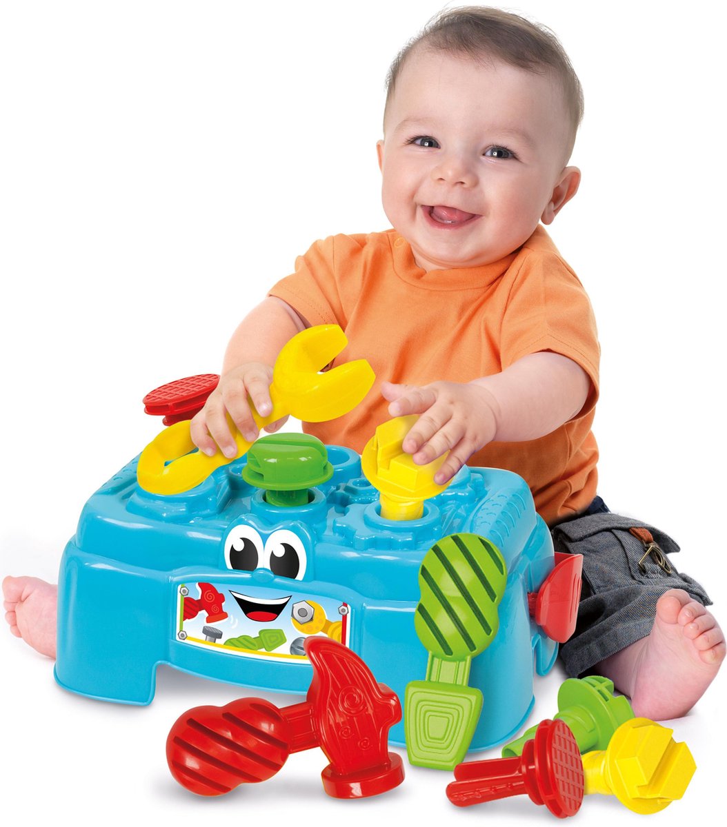 Clementoni hamerbank gereedschapskoffer 10 delig multicolor