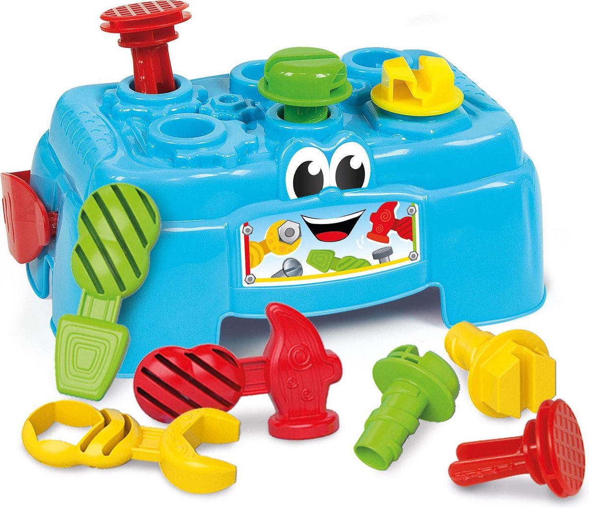 Clementoni hamerbank gereedschapskoffer 10 delig multicolor