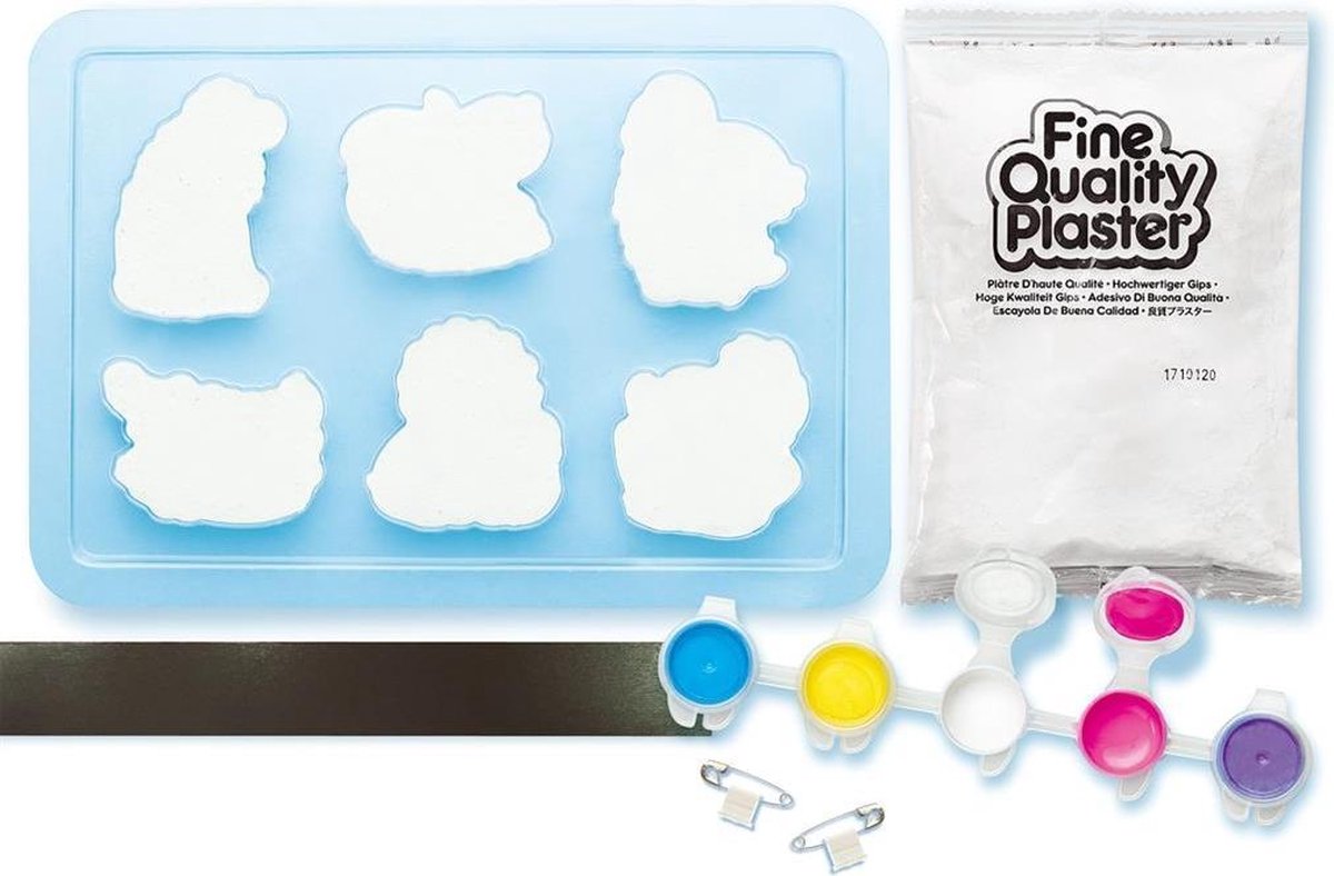 4M gips gieten en verven: dierentuindieren