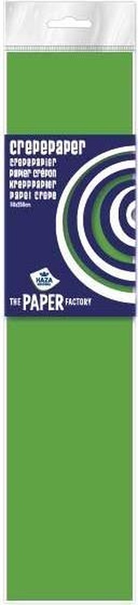 Haza Original fluor crêpepapier The Paper Factory 250 cm - Groen