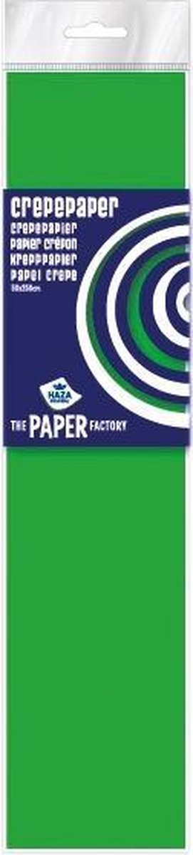 Haza Original fluor crêpepapier The Paper Factory 250 cm - Groen