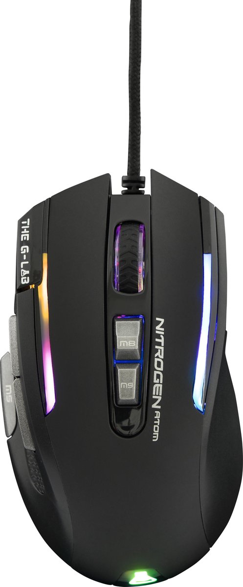 The G-Lab Ratón gaming Kult Nitrogen Atom - Zwart