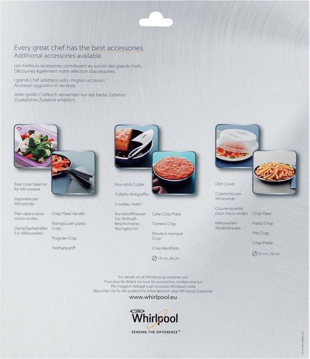 Whirlpool Wpro AVM 305 crispplaat - Zwart