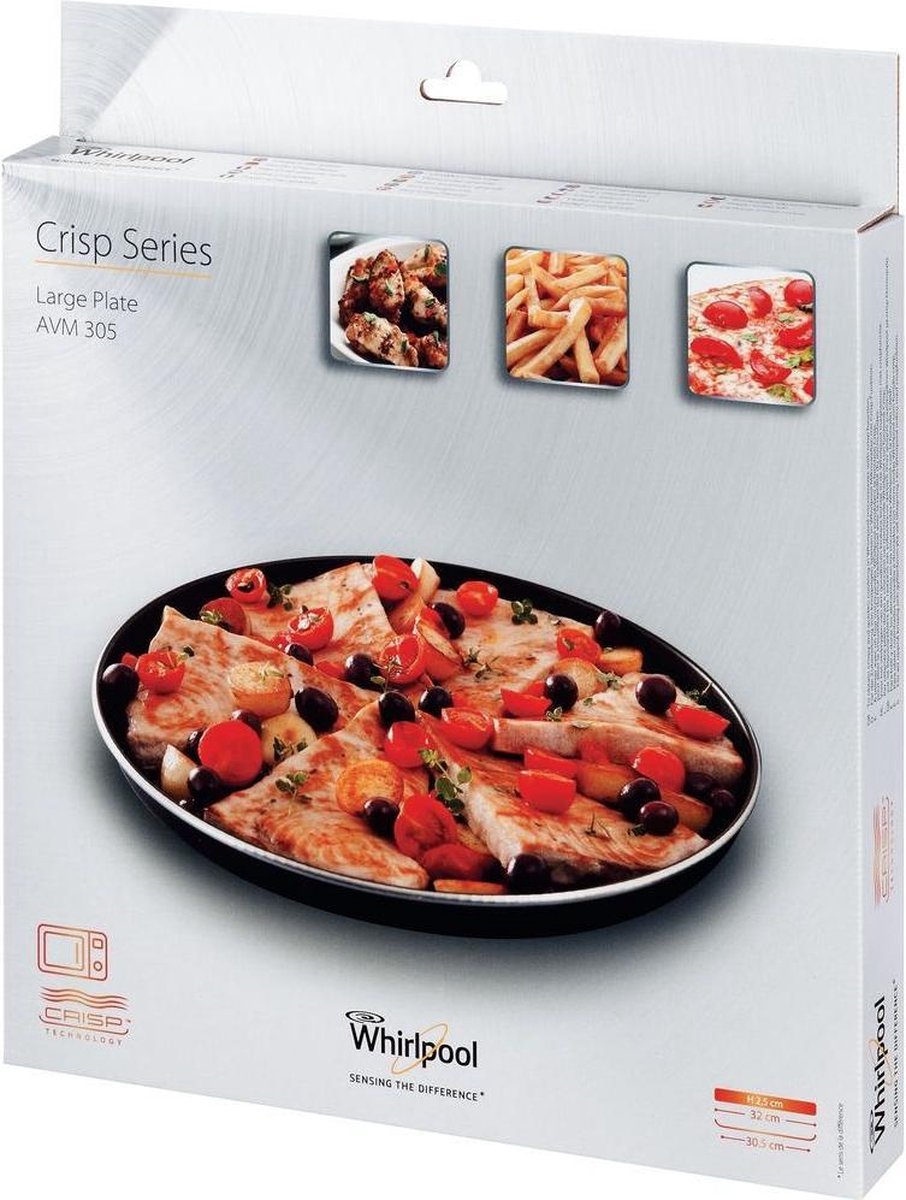 Whirlpool Wpro AVM 305 crispplaat - Zwart