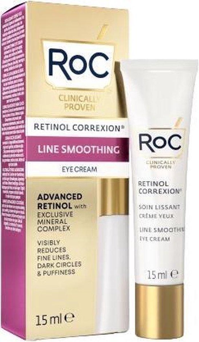 Roc Retionol Correxion Line Smoothing Oogcrème 15ml