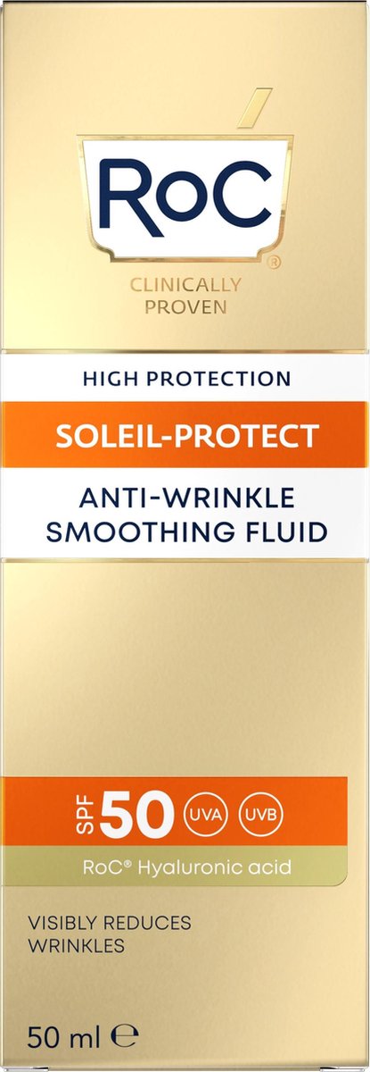 Roc Soleil-Protect Anti-Wrinkle Smoothing Fluid SPF 50 Zonnecrème 50ml